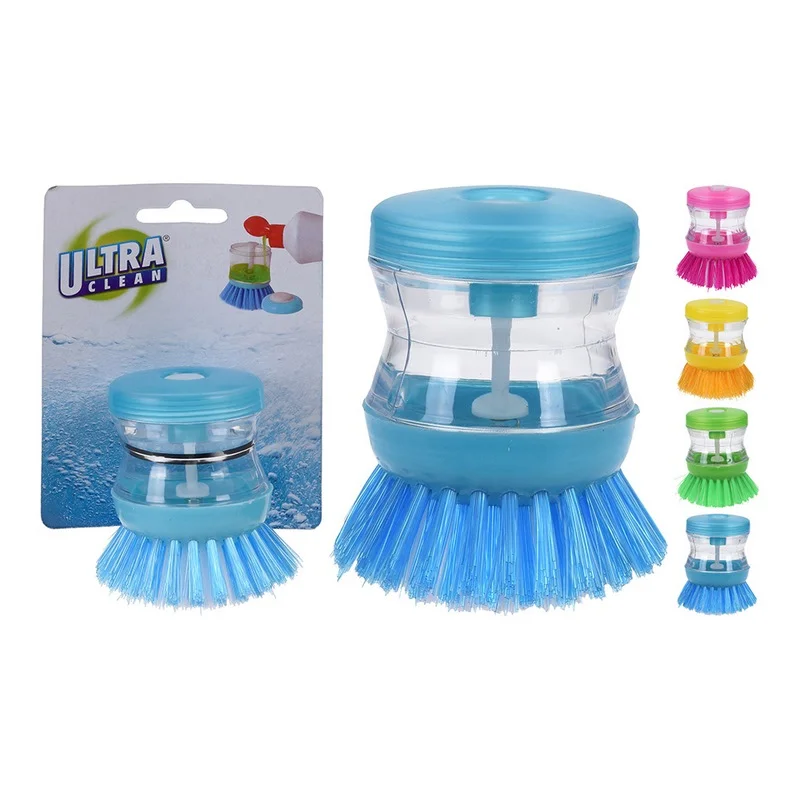 Escova Para Limpar Pratos Com Dispensador De Sab&atilde;o