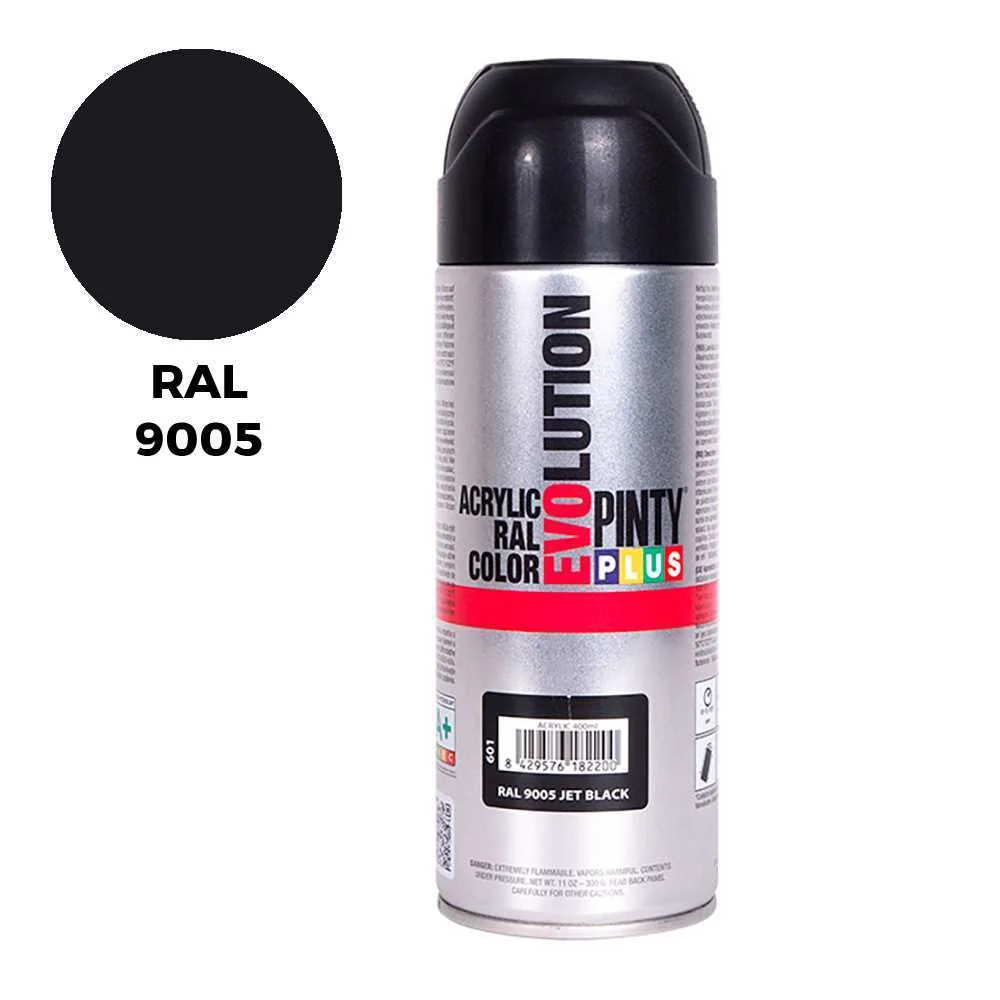 Spray Ral 9005 Negro Brilhante 400Ml