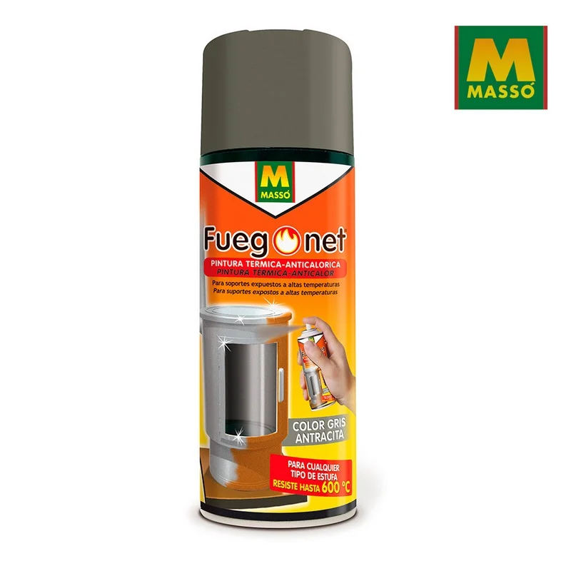 Tinta Anticalórica Cinzento 400ml Fuegonet Massó