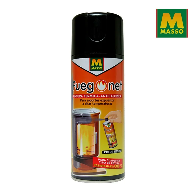 Pintura Anti-Calorifica Preta 400Ml Fuegonet Masso