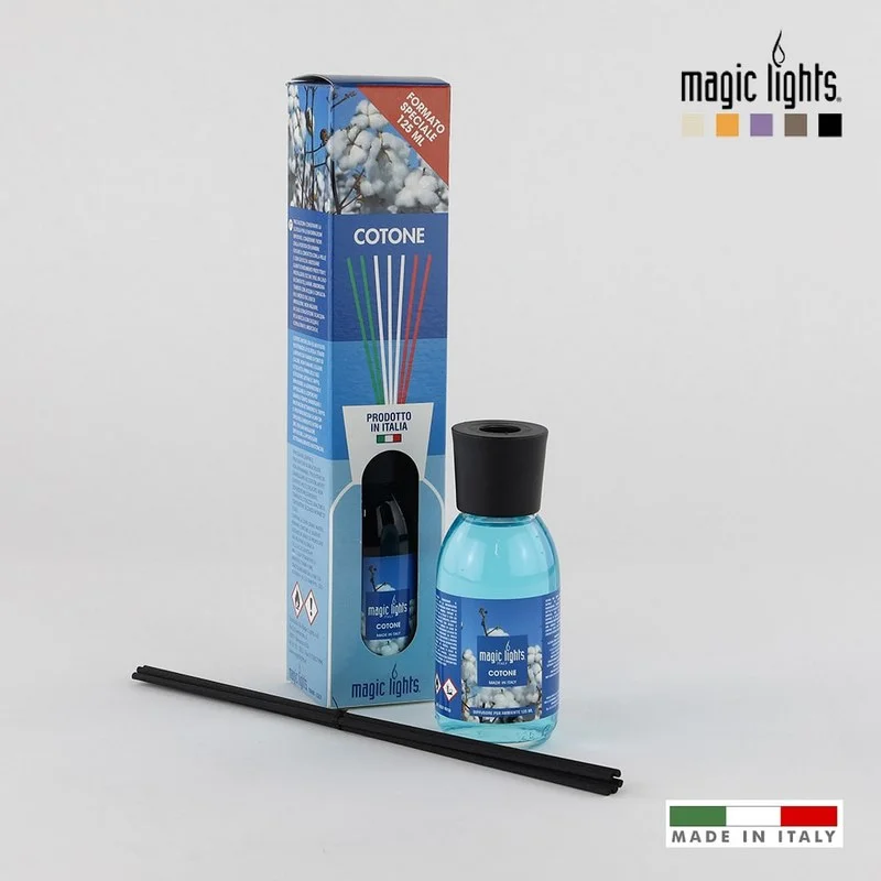 Difusor Aroma Mikado Algod&atilde;o 125ml Magic Lights