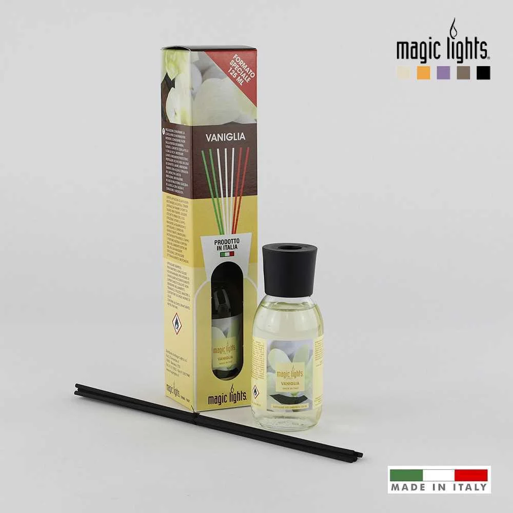 Difusor Aroma Mikado Baunilha 125ml Magic Lights