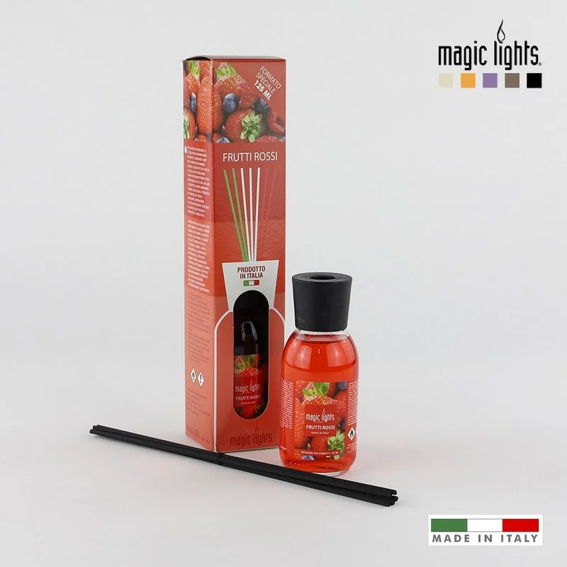 Difusor Aroma Mikado Frutas Vermelhas 125ml Magic Lights