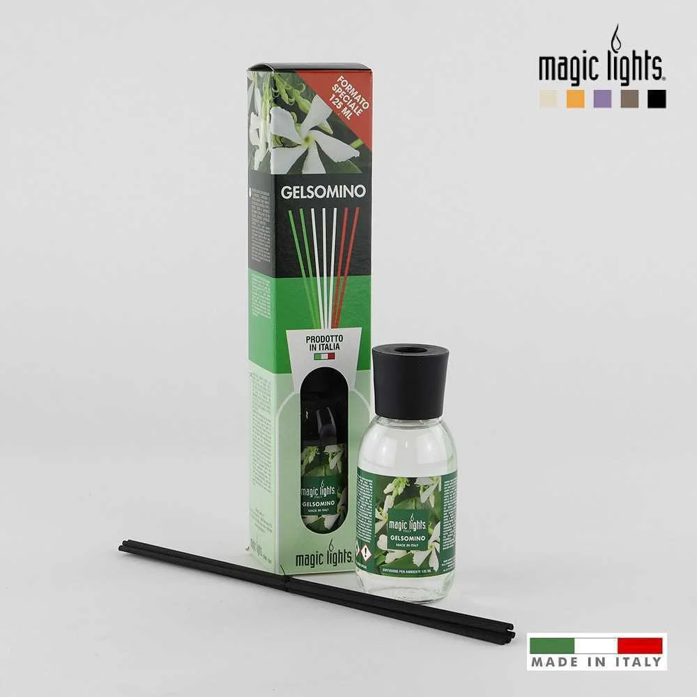 Difusor Aroma Mikado Flores Brancas 125ml Magic Lights