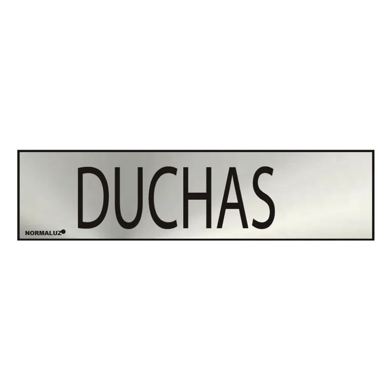 Sinal Informativo Duches (Inox Adesivo 0.8mm) 5.