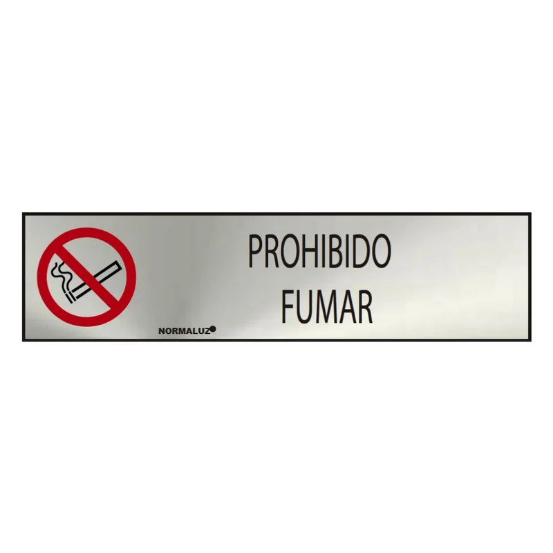 Sinal Informativo Proibido Fumar (Inox Adesivo 0