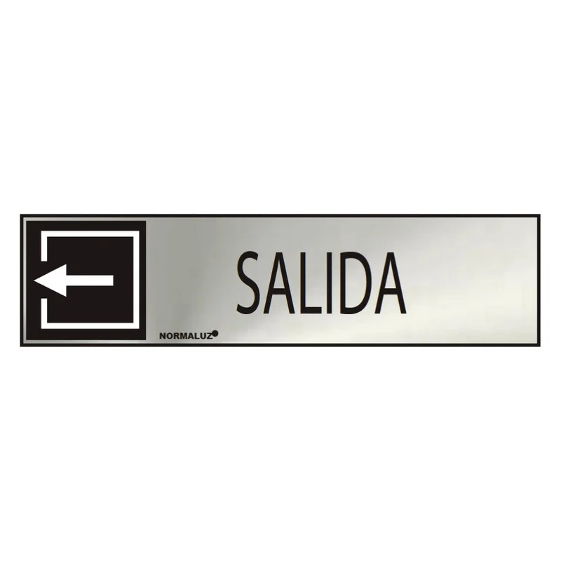 Sinal Informativo Saida (Inox Adesivo 0.8mm) 5x.