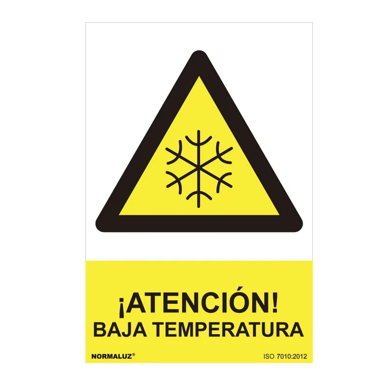 Sinal Perigo Atenção Temperatura Baixa (Pvc 0.7.