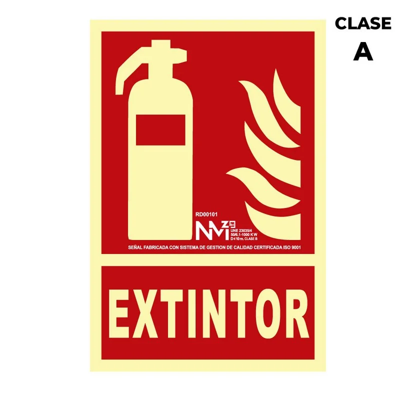 Sinal de Extinção Extintor Classe a (Pcv 1mm) 2.