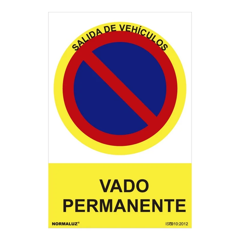 Sinal Proibido 'entrada e Saida de Veiculos' (Pvc