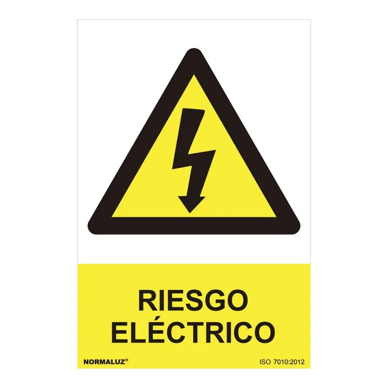 Sinal Perigo 'risco Eletrico' (Pvc 0.7mm) 30x40cm