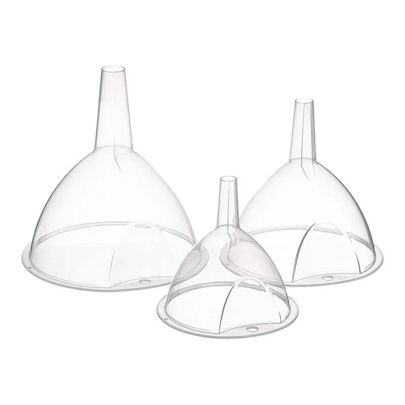 Set 3 Funil de Plastico Transparente