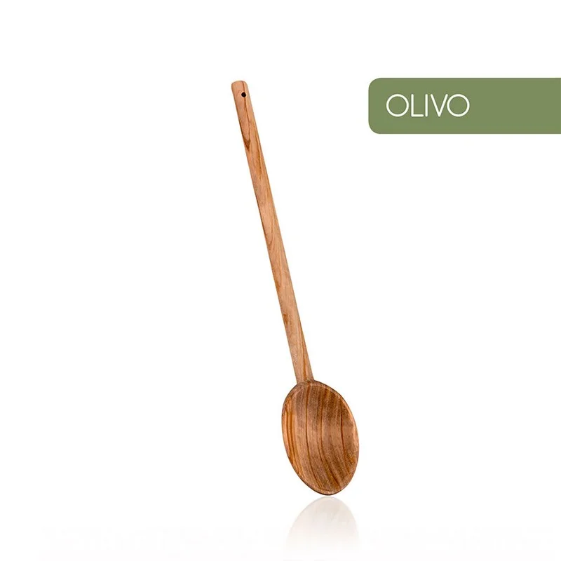 Colher De Madeira Oval 30cm