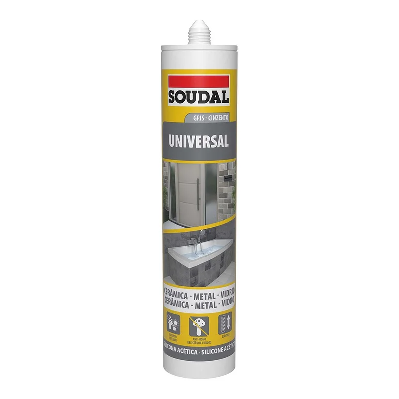 Silicone Universal Cinzento 280Ml Soudal
