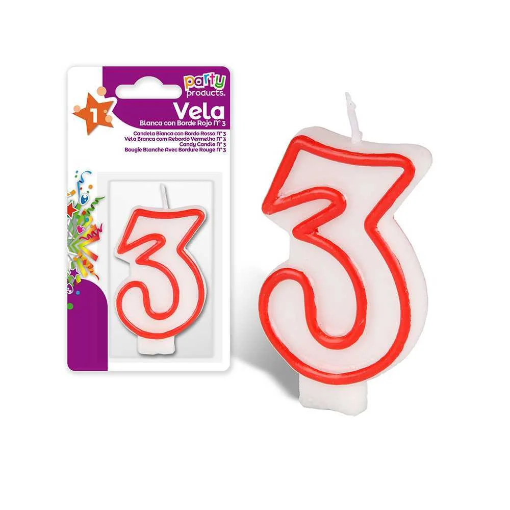 Vela Aniversário Nº3