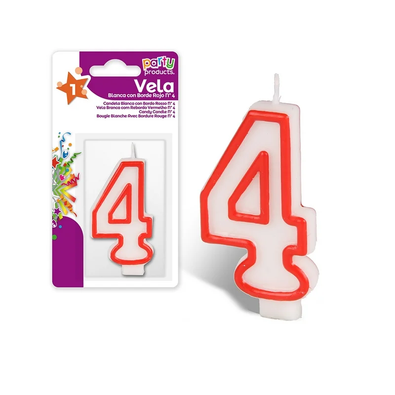 Vela Aniversário Nº4
