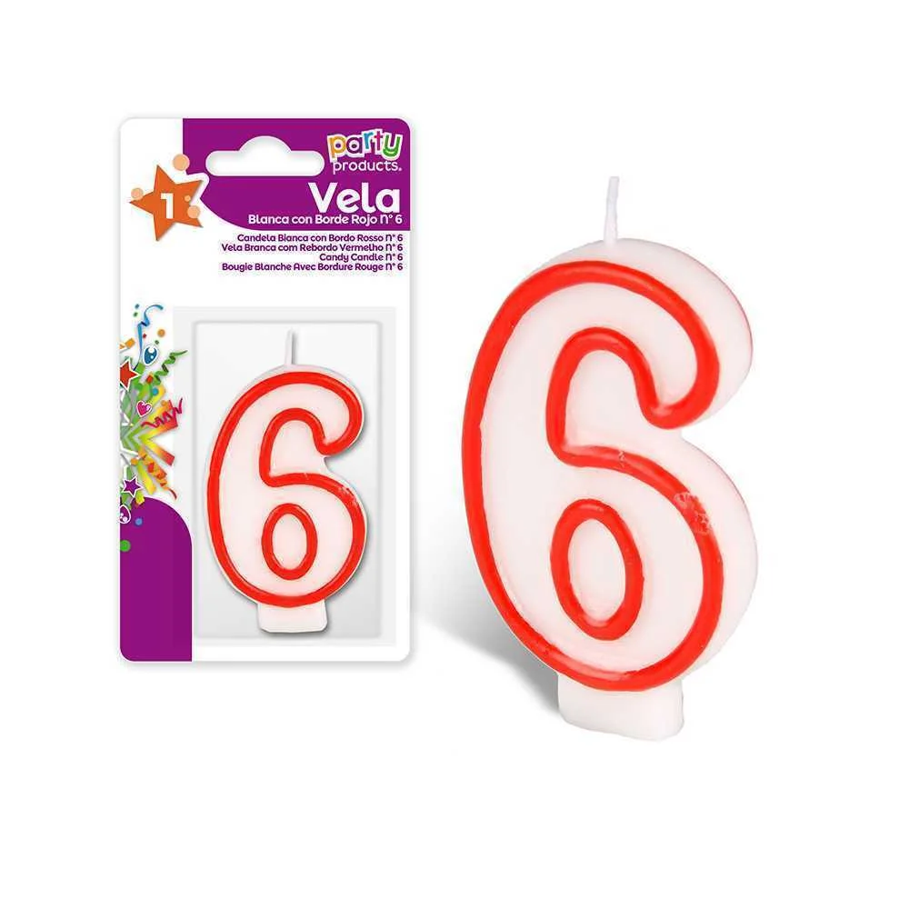 Vela Aniversário Nº6