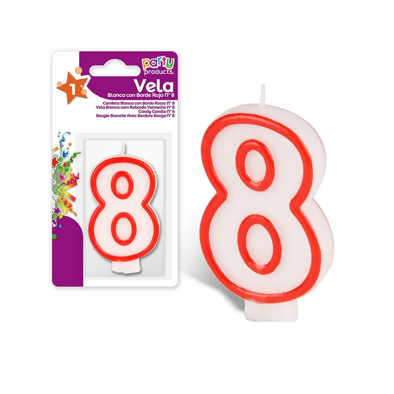 Vela Aniversário Nº8