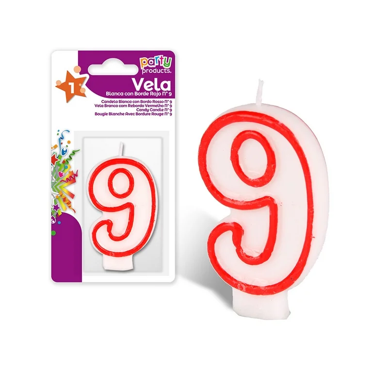 Vela Aniversário Nº9