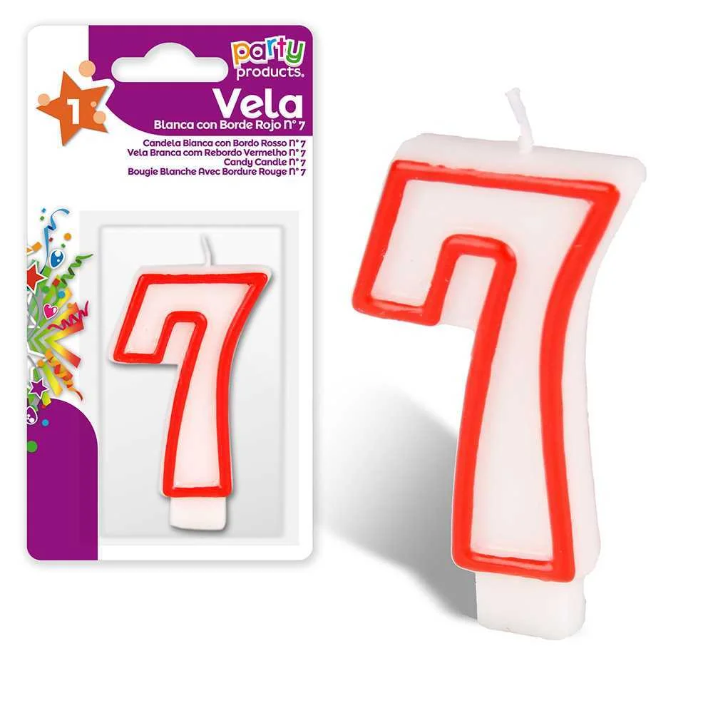 Vela Aniversário Nº7