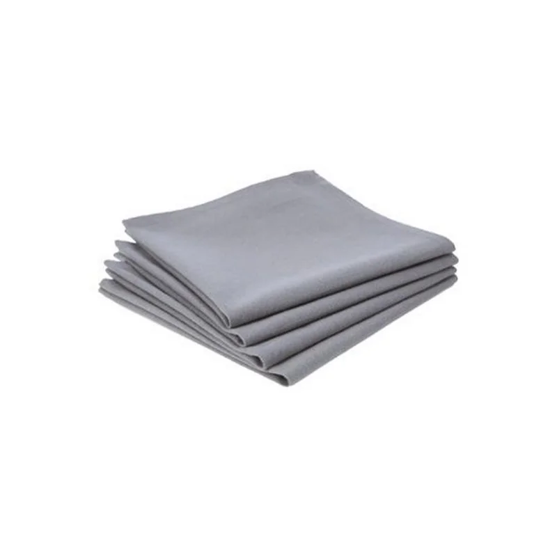 Pack 4 Guardanapos De Algodão Cor Cinzento