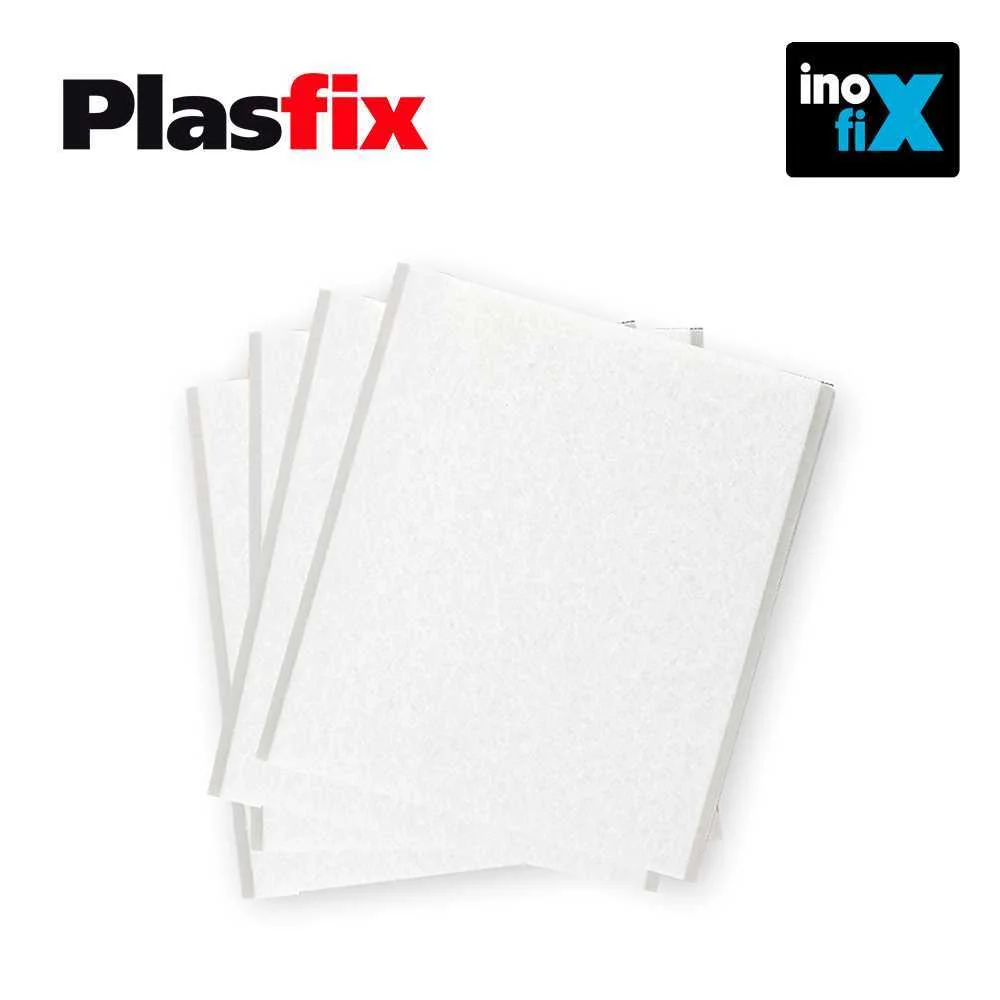 Pack 4 Filtros Adesivos Sinteticos Brancos, 100X85