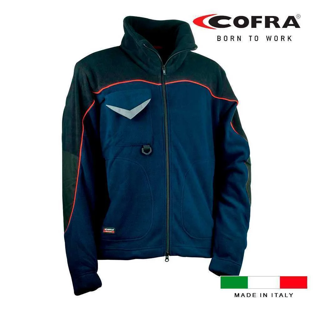 Casaco Forro Polar Rider Azul Marinho Preto Cofra.