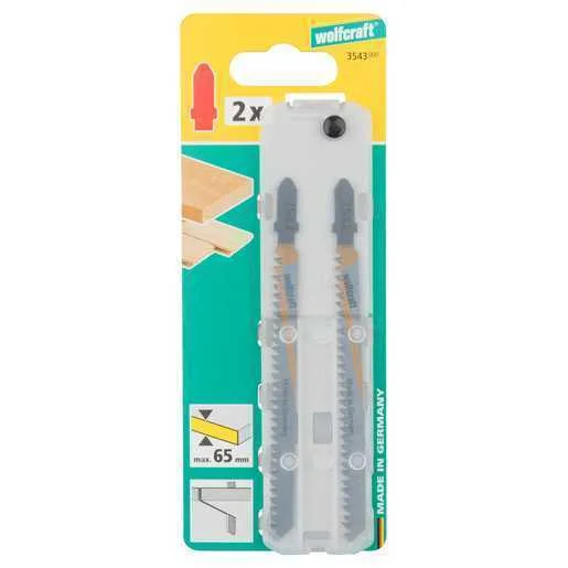 Pack 2 Folhas para Tico-Tico Eixo em T/Hcs 93mm 3543000 Wolfcraft