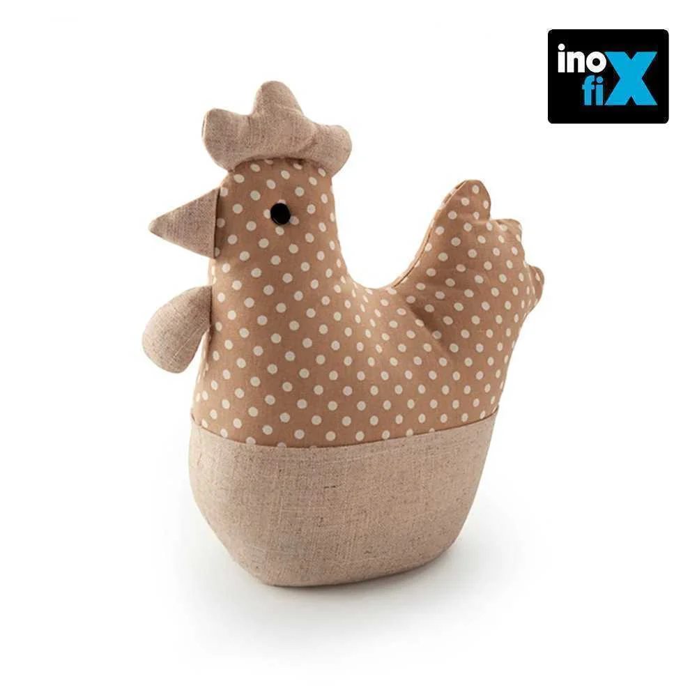 Peso Texteis Para Porta 1Kg Galinha Bege Inofix