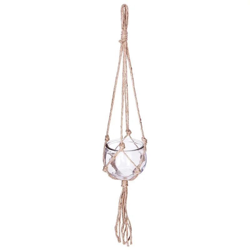 Bola De Cristal E Cabide De Juta Diam.10.5Cm