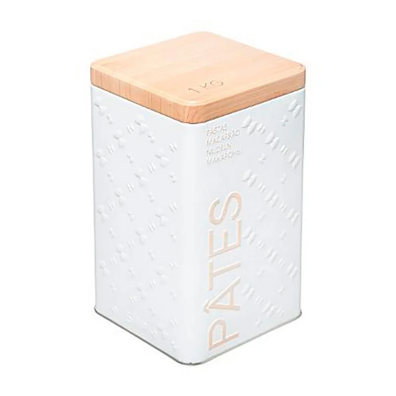 Caixa Metalica para Pasta 500g Modelo Scandi Nature