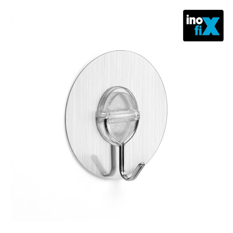 Gancho Aderente Reutilizável com Gancho Móvel Aço Inoxidavel Inofix