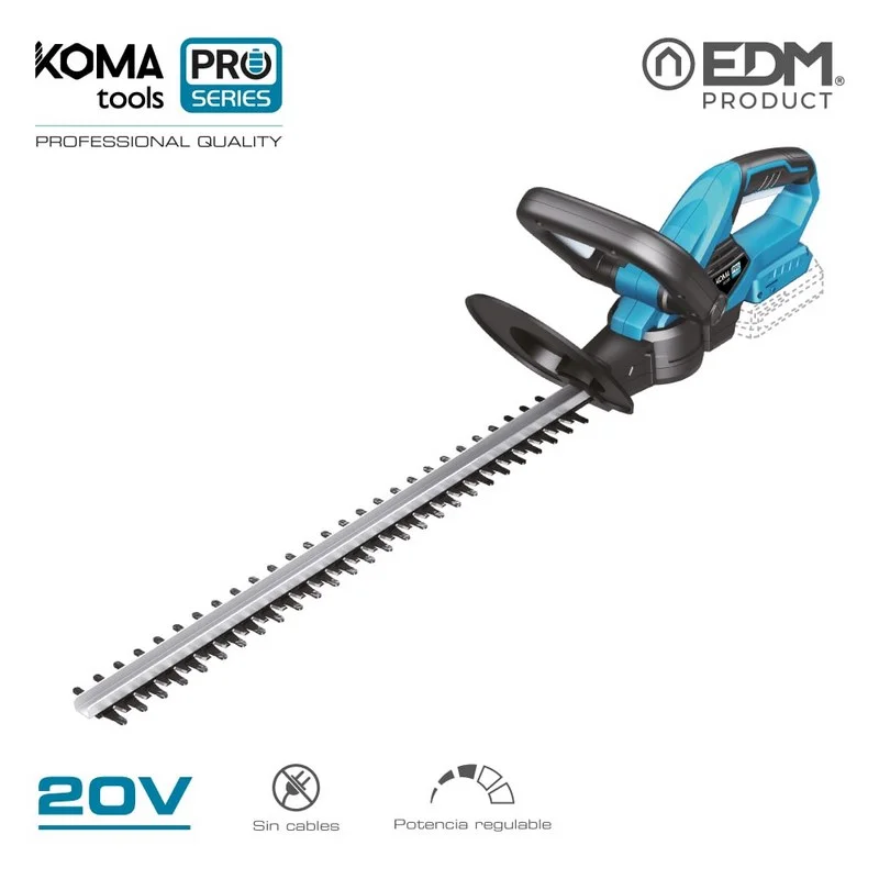 Cortador de Sebe 20v (Sem Bateria e Carregador) 19,5x75cm Koma Tools Pro Series Battery
