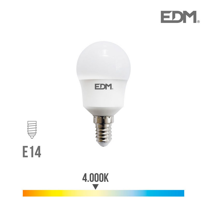 Lâmpada Esferica Led E14 8.5w 940 Lm 4000k Luz Dia