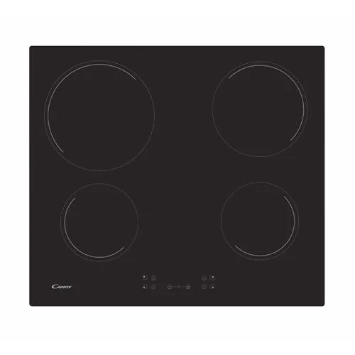 Idea Ch64ccb/4u2 Glass Ceramic Hob 4 Zones (Black) - Candy