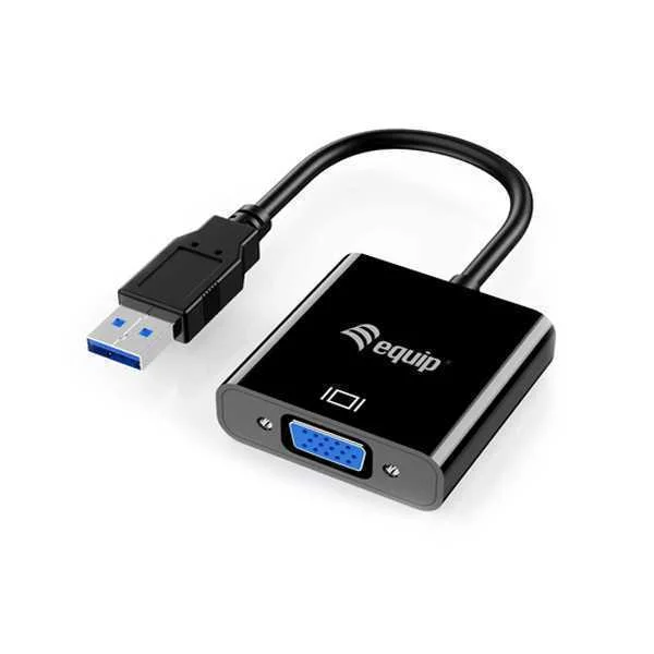 Equip Adapter Usb3.0-> Vga Hd15      1920x1080/60hz 0.15m Sw