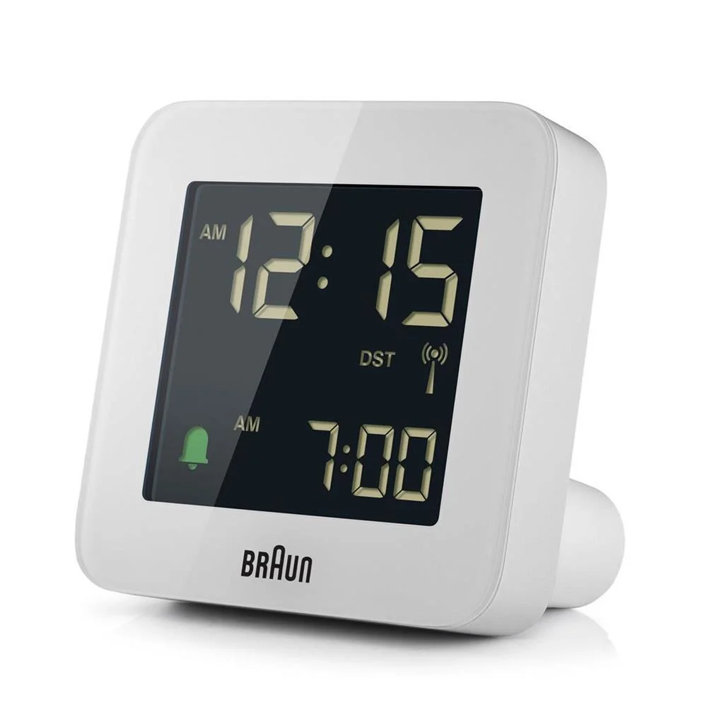 Braun Bc 09 W-Dcf      White Radio Controlled Alarm Clock