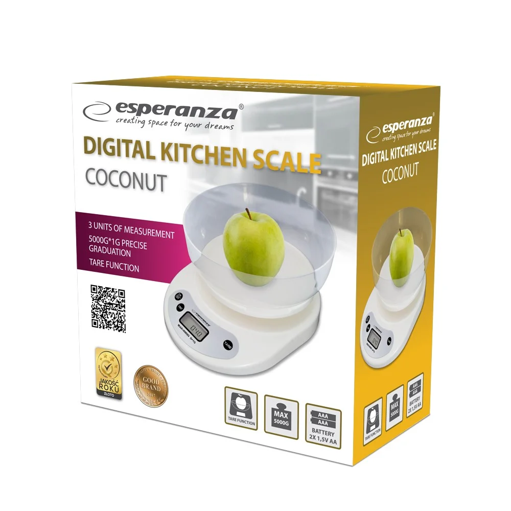 Esperanza Eks007 Balança de Cozinha com Taça