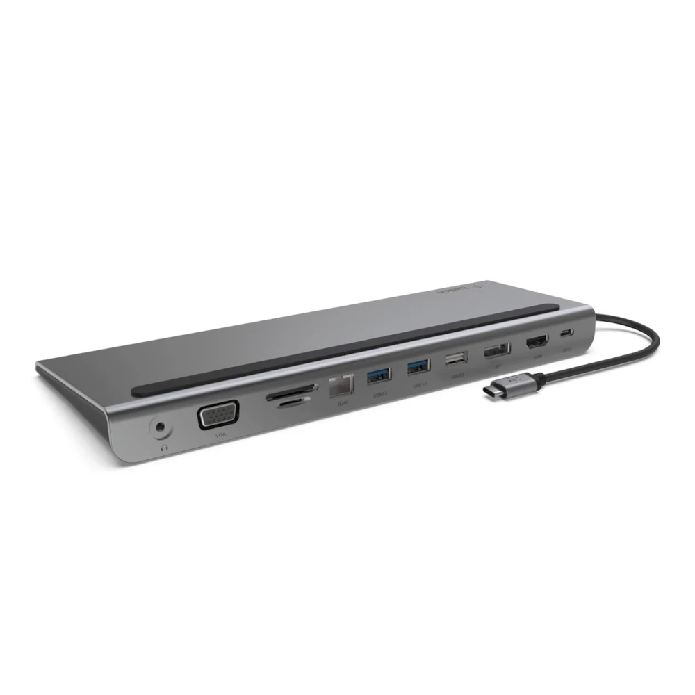 Belkin Inc004btsgy Notebook Dock/Port Replicator Wired Usb 3.2 Gen 1 (3.1 Gen 1) Type-C Black  Grey