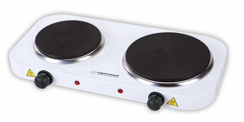 Hornillo Eléctrico 2 Placas Ekh007w Blanco