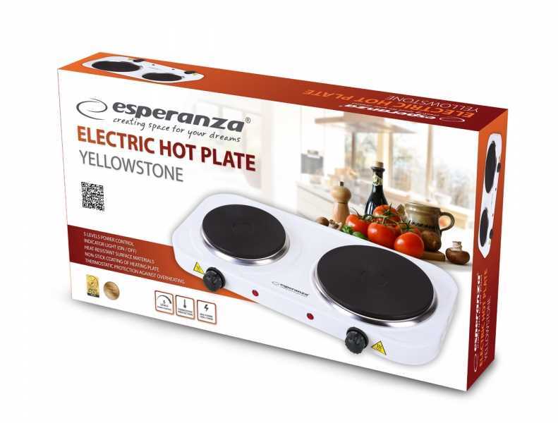 Hornillo Eléctrico 2 Placas Ekh007w Blanco