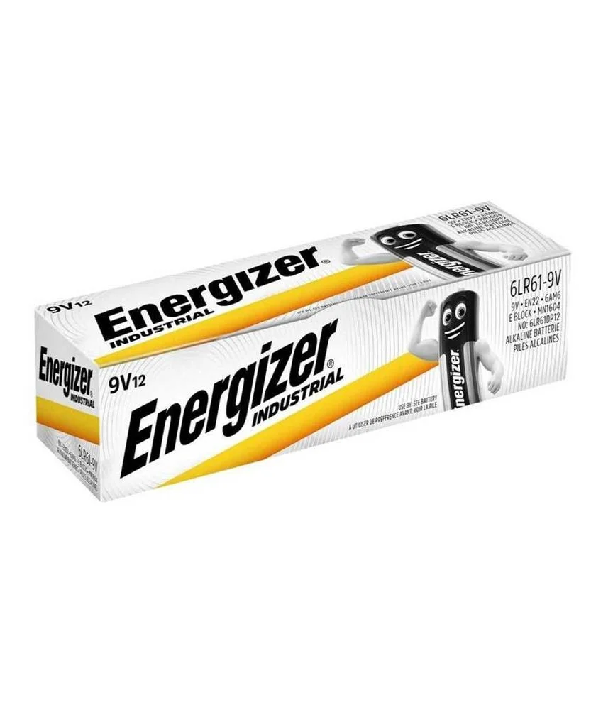 Pilha Alcalina 9v/6lr61 12x Industrial Energizer
