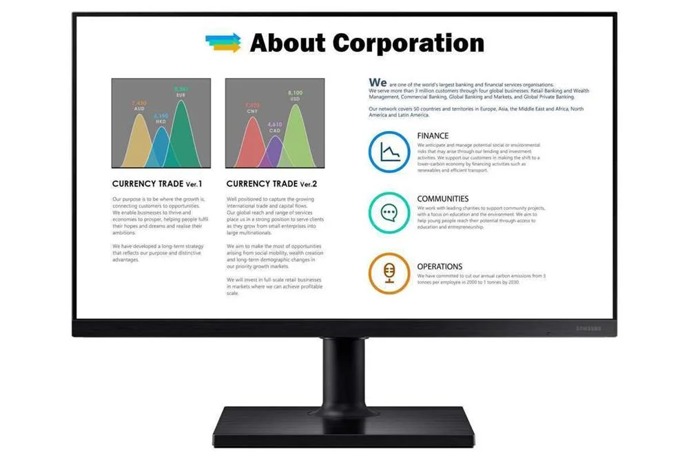 Monitor Samsung Lf27t450fqrxen 27" Ips Fhd