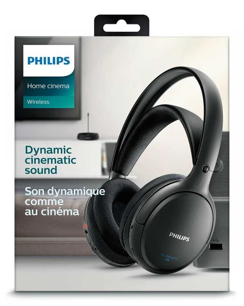 Auriculares de Diadema Philips Preto Sem Fios 