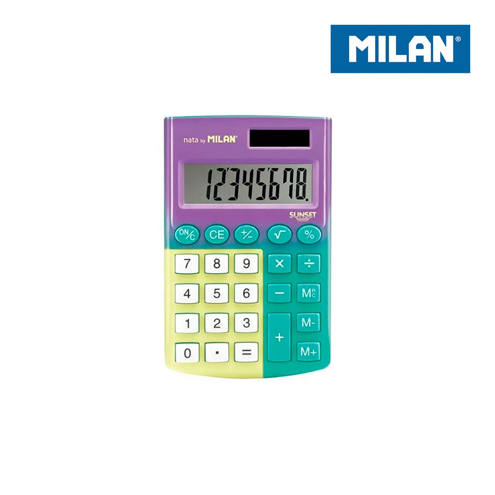 Calculadora De Bolsa Sunset Com 8 Dígitos Blister