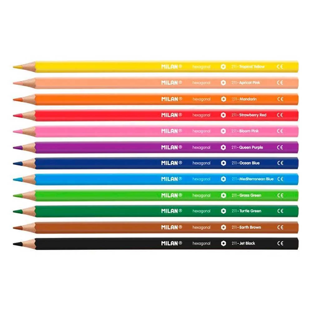 Pack 12 Lápis De Cores Milan
