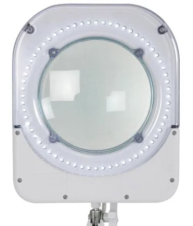 Lâmpada LED de Secretária com Vidro de Aumento de 5 Dioptrias - 10 W - 60 Leds - Branco