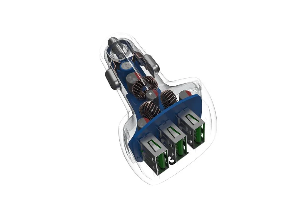 Carregador para Carro Powerride 54w 3xusb 18w