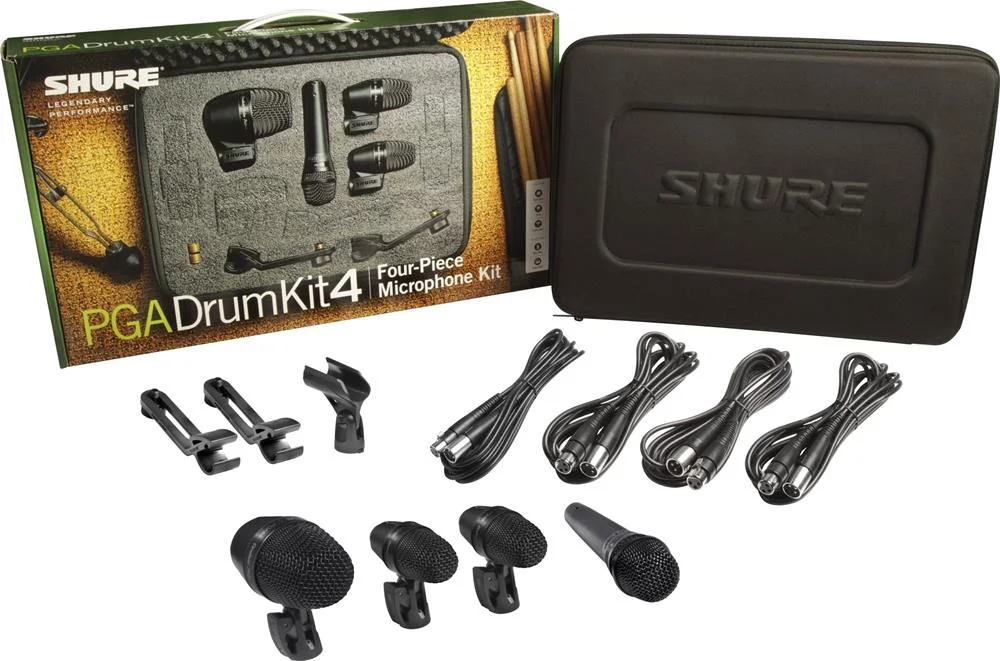 Microfone P/ Bateria Shure Pgadrumkit4 Xlr Kit