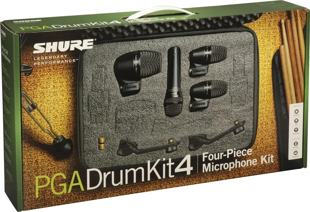 Microfone P/ Bateria Shure Pgadrumkit4 Xlr Kit